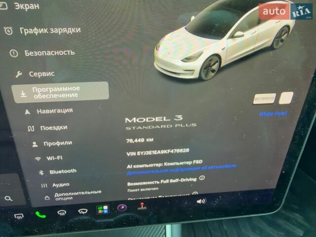 Белый Тесла Модель 3, объемом двигателя 0 л и пробегом 76 тыс. км за 17500 $, фото 10 на Automoto.ua