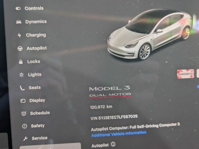 Білий Тесла Модель 3, об'ємом двигуна 0 л та пробігом 120 тис. км за 19700 $, фото 17 на Automoto.ua