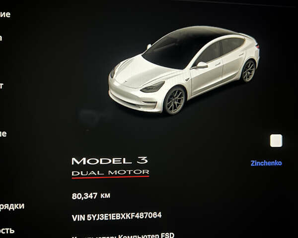 Белый Тесла Модель 3, объемом двигателя 0 л и пробегом 80 тыс. км за 22500 $, фото 13 на Automoto.ua