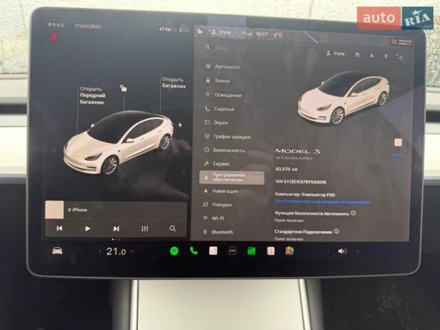 Білий Тесла Модель 3, об'ємом двигуна 0 л та пробігом 83 тис. км за 15599 $, фото 1 на Automoto.ua