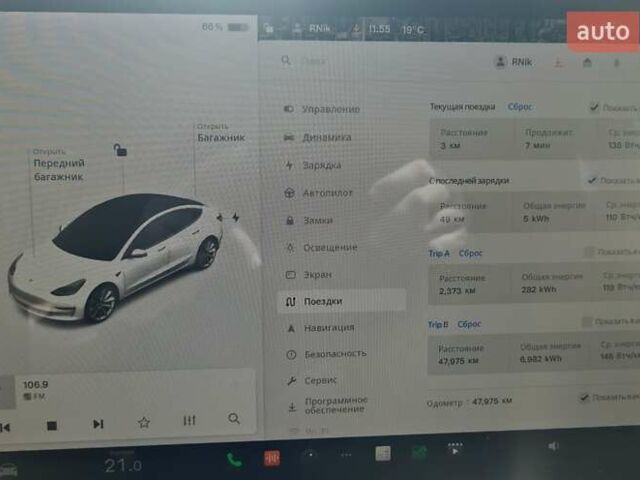 Белый Тесла Модель 3, объемом двигателя 0 л и пробегом 72 тыс. км за 16500 $, фото 8 на Automoto.ua