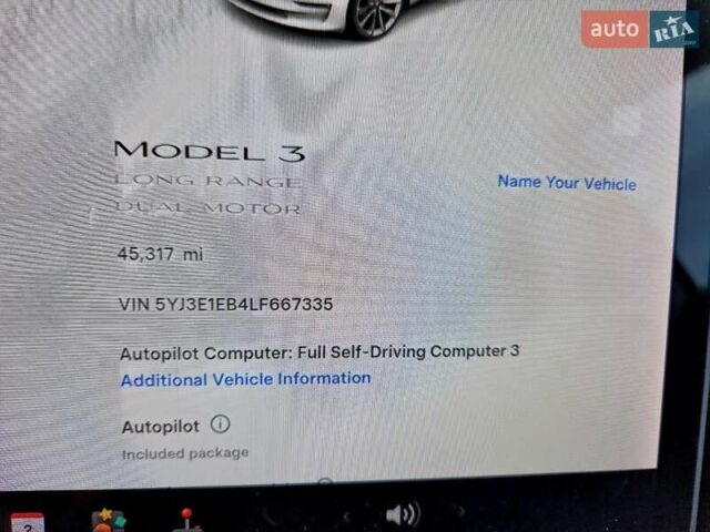 Белый Тесла Модель 3, объемом двигателя 0 л и пробегом 72 тыс. км за 5200 $, фото 8 на Automoto.ua