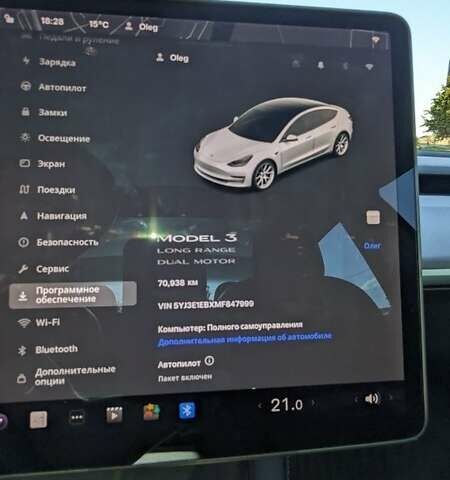 Белый Тесла Модель 3, объемом двигателя 0 л и пробегом 70 тыс. км за 27800 $, фото 10 на Automoto.ua