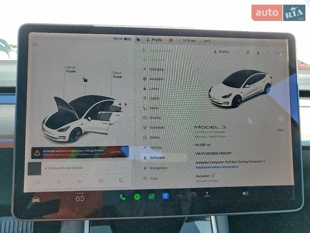 Белый Тесла Модель 3, объемом двигателя 0 л и пробегом 103 тыс. км за 6500 $, фото 8 на Automoto.ua
