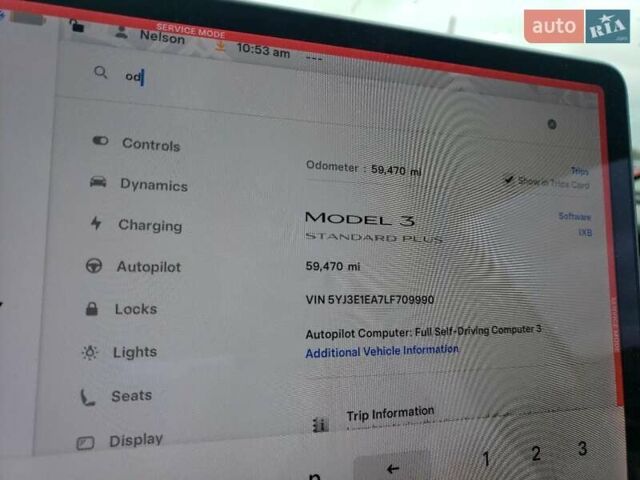 Білий Тесла Модель 3, об'ємом двигуна 0 л та пробігом 95 тис. км за 2750 $, фото 10 на Automoto.ua