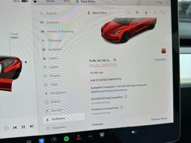 Белый Тесла Модель 3, объемом двигателя 0 л и пробегом 77 тыс. км за 28999 $, фото 43 на Automoto.ua
