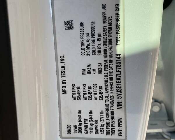 Білий Тесла Модель 3, об'ємом двигуна 0 л та пробігом 75 тис. км за 15000 $, фото 23 на Automoto.ua