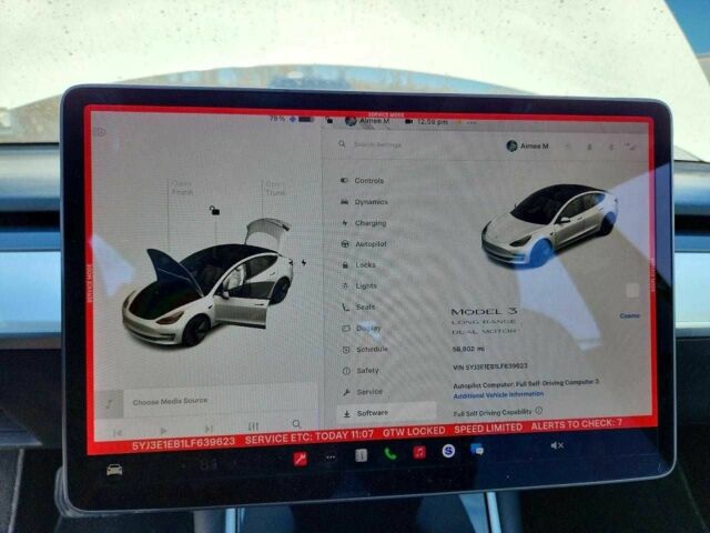 Белый Тесла Модель 3, объемом двигателя 0 л и пробегом 58 тыс. км за 5500 $, фото 8 на Automoto.ua