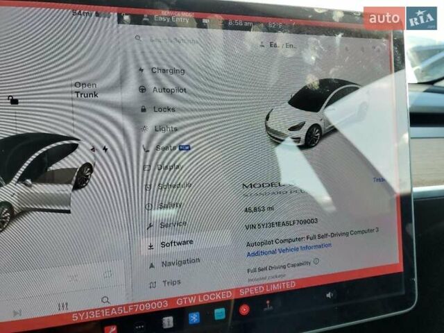 Тесла Модель 3 2020 у Львові на Automoto.ua Білий Тесла Модель 3, об'ємом двигуна 0 л та пробігом 74 тис. км за 3000 $, фото 8 на Automoto.ua