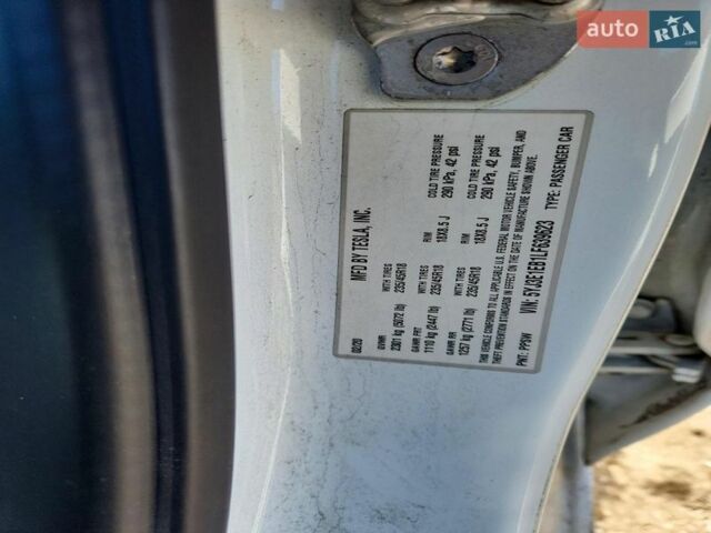 Білий Тесла Модель 3, об'ємом двигуна 0 л та пробігом 93 тис. км за 5500 $, фото 1 на Automoto.ua