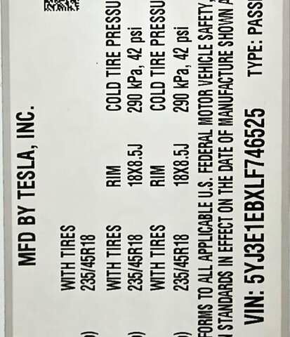 Белый Тесла Модель 3, объемом двигателя 0 л и пробегом 91 тыс. км за 17499 $, фото 22 на Automoto.ua