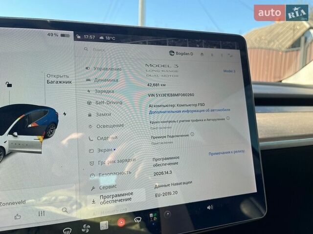 Белый Тесла Модель 3, объемом двигателя 0 л и пробегом 43 тыс. км за 23199 $, фото 31 на Automoto.ua