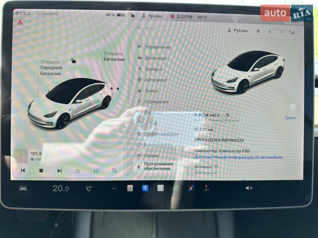 Тесла Модель 3 2021 в Днепре (Днепропетровске) на Automoto.ua Белый Тесла Модель 3, объемом двигателя 0 л и пробегом 51 тыс. км за 19999 $, фото 15 на Automoto.ua