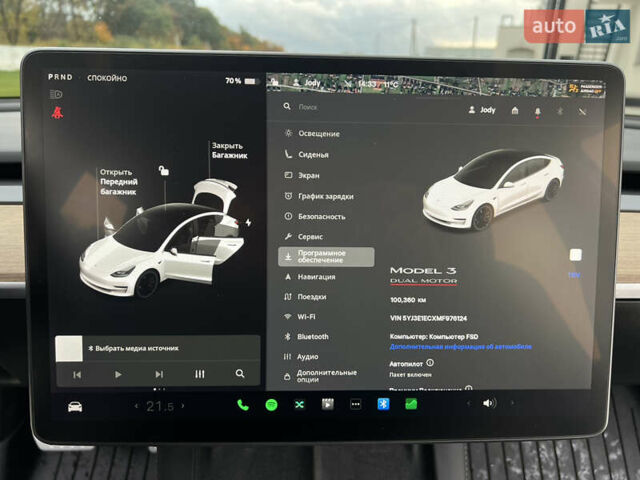 Білий Тесла Модель 3, об'ємом двигуна 0 л та пробігом 107 тис. км за 19999 $, фото 64 на Automoto.ua