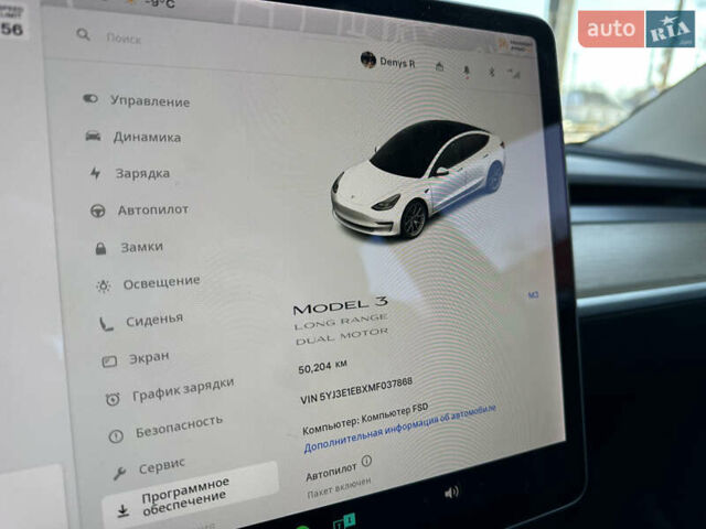 Білий Тесла Модель 3, об'ємом двигуна 0 л та пробігом 50 тис. км за 20499 $, фото 13 на Automoto.ua