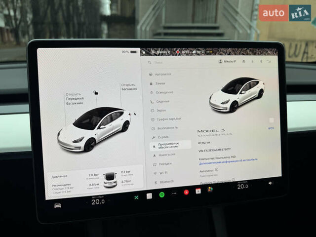 Белый Тесла Модель 3, объемом двигателя 0 л и пробегом 67 тыс. км за 23000 $, фото 17 на Automoto.ua