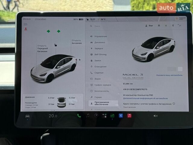 Белый Тесла Модель 3, объемом двигателя 0 л и пробегом 57 тыс. км за 24999 $, фото 14 на Automoto.ua