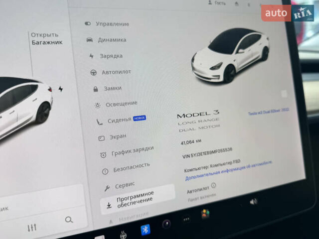 Білий Тесла Модель 3, об'ємом двигуна 0 л та пробігом 41 тис. км за 20999 $, фото 4 на Automoto.ua