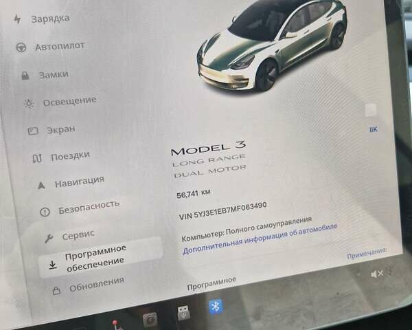 Белый Тесла Модель 3, объемом двигателя 0 л и пробегом 56 тыс. км за 21200 $, фото 12 на Automoto.ua