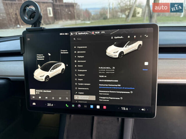 Білий Тесла Модель 3, об'ємом двигуна 0 л та пробігом 76 тис. км за 21500 $, фото 19 на Automoto.ua
