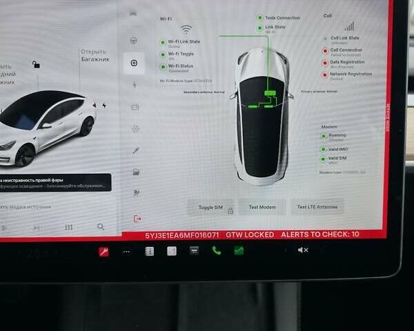 Білий Тесла Модель 3, об'ємом двигуна 0 л та пробігом 171 тис. км за 14200 $, фото 17 на Automoto.ua