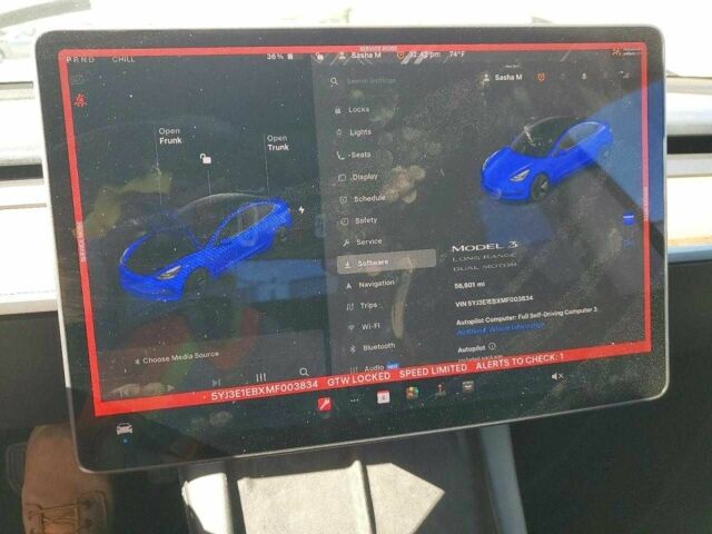 Белый Тесла Модель 3, объемом двигателя 0 л и пробегом 90 тыс. км за 4500 $, фото 8 на Automoto.ua