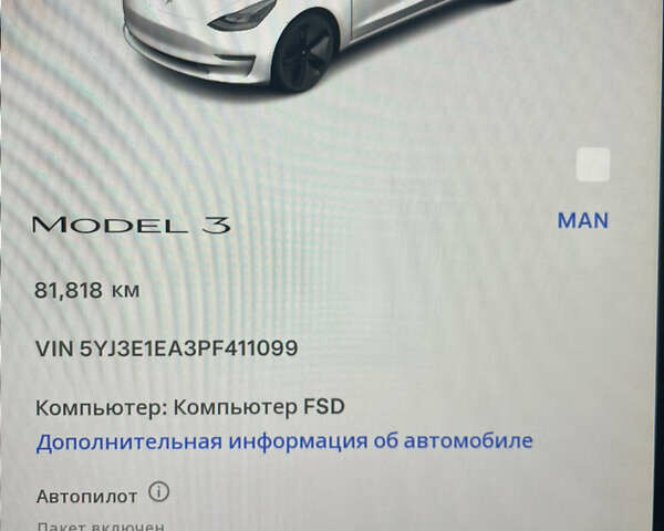 Белый Тесла Модель 3, объемом двигателя 0 л и пробегом 91 тыс. км за 19700 $, фото 12 на Automoto.ua