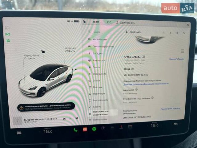 Білий Тесла Модель 3, об'ємом двигуна 0 л та пробігом 21 тис. км за 30900 $, фото 7 на Automoto.ua