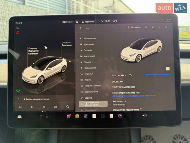 Белый Тесла Модель 3, объемом двигателя 0 л и пробегом 214 тыс. км за 16300 $, фото 13 на Automoto.ua