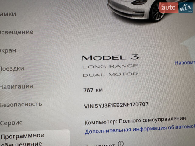 Белый Тесла Модель 3, объемом двигателя 0 л и пробегом 1 тыс. км за 37999 $, фото 65 на Automoto.ua