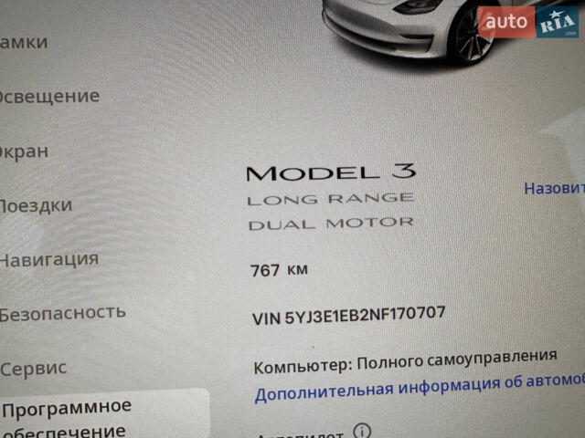 Белый Тесла Модель 3, объемом двигателя 0 л и пробегом 1 тыс. км за 37999 $, фото 65 на Automoto.ua