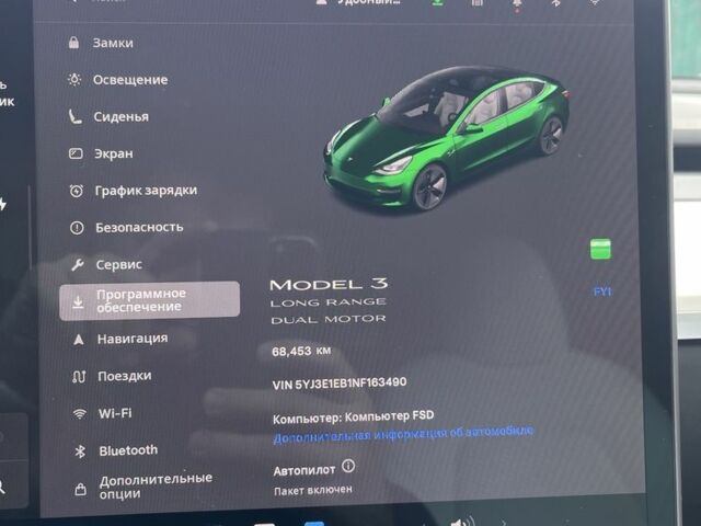 Белый Тесла Модель 3, объемом двигателя 0 л и пробегом 69 тыс. км за 24900 $, фото 9 на Automoto.ua