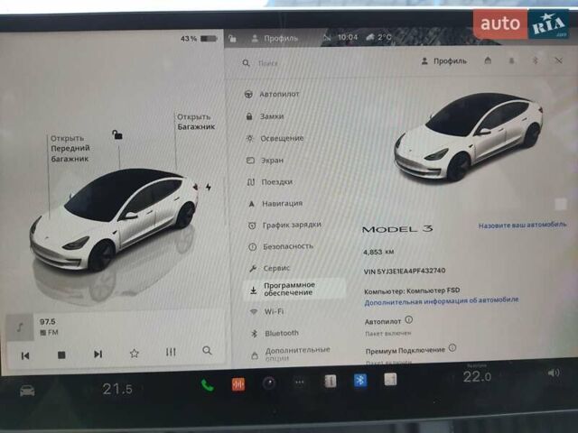 Белый Тесла Модель 3, объемом двигателя 0 л и пробегом 11 тыс. км за 27500 $, фото 8 на Automoto.ua