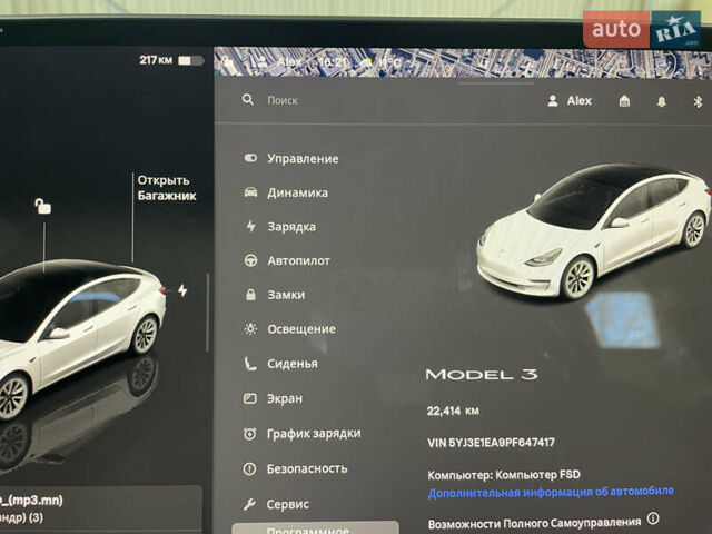 Белый Тесла Модель 3, объемом двигателя 0 л и пробегом 22 тыс. км за 23500 $, фото 26 на Automoto.ua