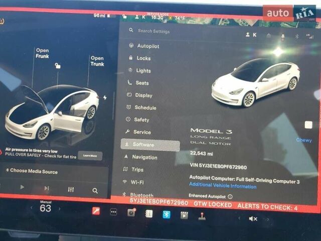 Белый Тесла Модель 3, объемом двигателя 0 л и пробегом 22 тыс. км за 8500 $, фото 8 на Automoto.ua