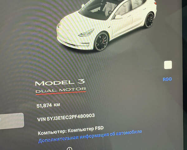 Белый Тесла Модель 3, объемом двигателя 0 л и пробегом 51 тыс. км за 23000 $, фото 14 на Automoto.ua