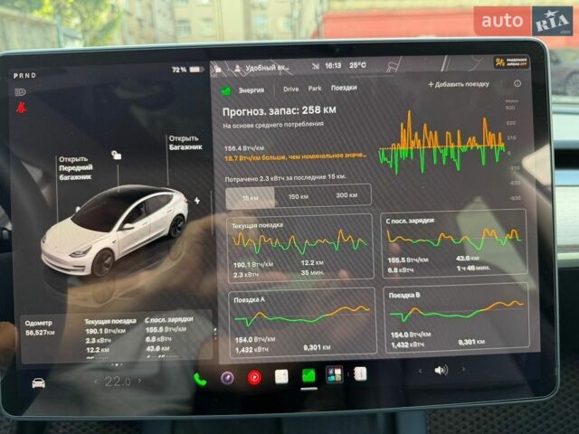 Белый Тесла Модель 3, объемом двигателя 0 л и пробегом 57 тыс. км за 21500 $, фото 13 на Automoto.ua