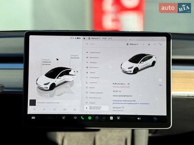 Белый Тесла Модель 3, объемом двигателя 0 л и пробегом 35 тыс. км за 27999 $, фото 20 на Automoto.ua