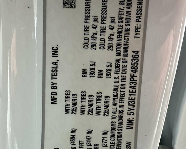Белый Тесла Модель 3, объемом двигателя 0 л и пробегом 34 тыс. км за 24900 $, фото 14 на Automoto.ua