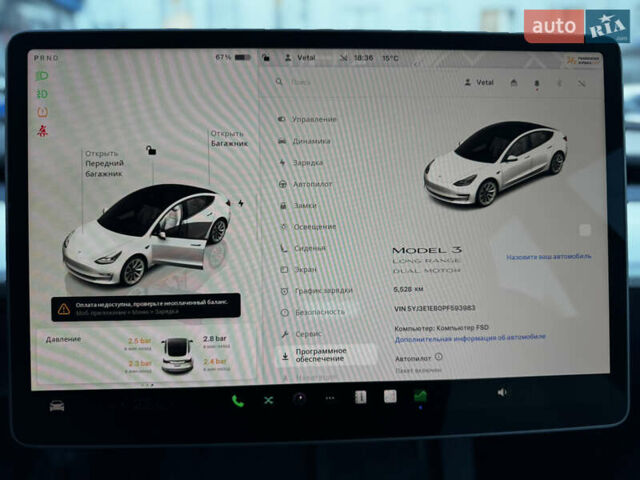 Білий Тесла Модель 3, об'ємом двигуна 0 л та пробігом 5 тис. км за 29999 $, фото 22 на Automoto.ua