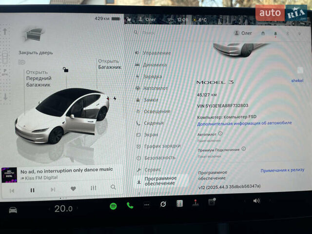 Білий Тесла Модель 3, об'ємом двигуна 0 л та пробігом 45 тис. км за 24000 $, фото 6 на Automoto.ua