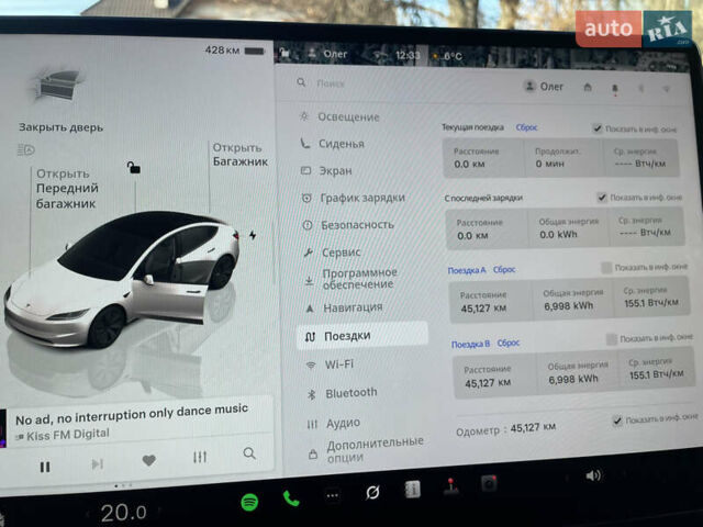 Білий Тесла Модель 3, об'ємом двигуна 0 л та пробігом 45 тис. км за 24000 $, фото 25 на Automoto.ua