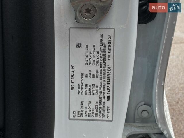 Білий Тесла Модель 3, об'ємом двигуна 0 л та пробігом 20 тис. км за 39999 $, фото 25 на Automoto.ua
