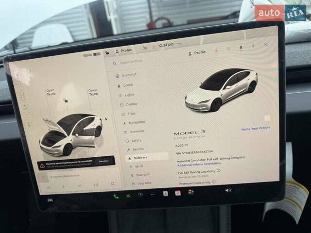 Білий Тесла Модель 3, об'ємом двигуна 0 л та пробігом 3 тис. км за 24500 $, фото 2 на Automoto.ua