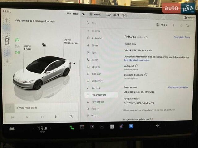 Тесла Модель 3 2024 у Києві на Automoto.ua Білий Тесла Модель 3, об'ємом двигуна 0 л та пробігом 14 тис. км за 28500 $, фото 1 на Automoto.ua