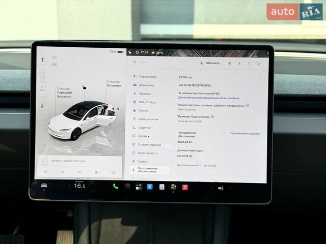 Білий Тесла Модель 3, об'ємом двигуна 0 л та пробігом 25 тис. км за 32000 $, фото 21 на Automoto.ua