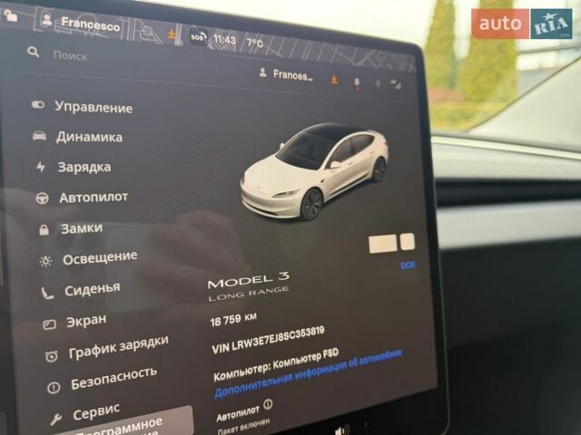 Білий Тесла Модель 3, об'ємом двигуна 0 л та пробігом 18 тис. км за 35300 $, фото 19 на Automoto.ua