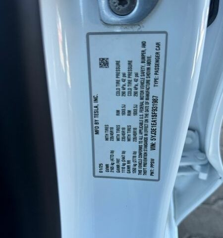 Білий Тесла Модель 3, об'ємом двигуна 0 л та пробігом 1 тис. км за 28999 $, фото 44 на Automoto.ua
