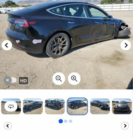 Тесла Модель 3 2019 в Синельниковом на Automoto.ua Черный Тесла Модель 3, объемом двигателя 0 л и пробегом 77 тыс. км за 12700 $, фото 4 на Automoto.ua