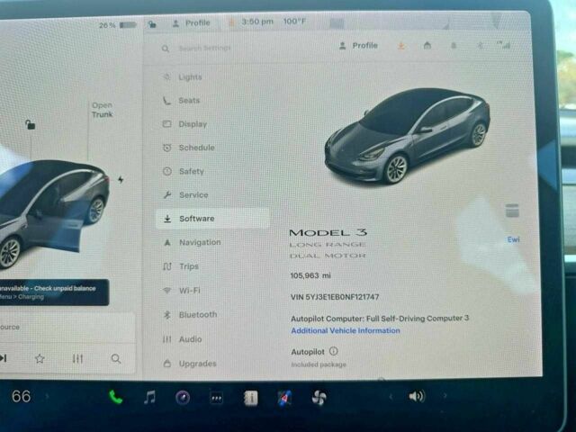 Чорний Тесла Модель 3, об'ємом двигуна 0 л та пробігом 168 тис. км за 5900 $, фото 7 на Automoto.ua